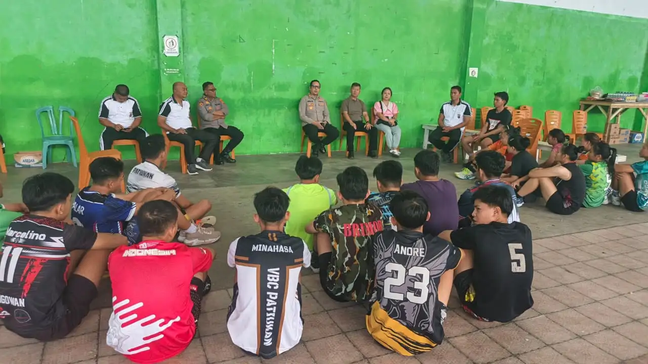 Kapolres Minahasa Pimpin Rapat Persiapan Tim Volly Kabupaten Menuju PORPROV Sulut